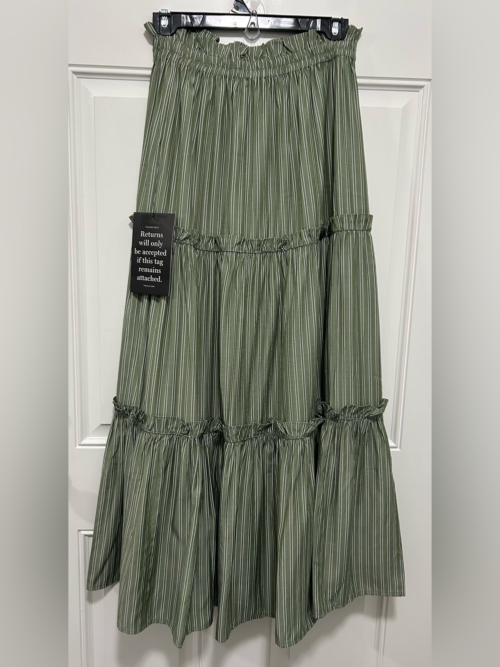 TUKERNUCK Green Stripe Prado Skirt